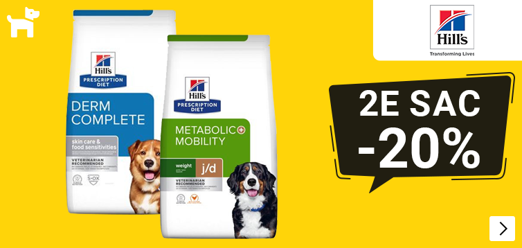 Hill's Prescription Diet droogvoer 2e zak 20% let op afwijkende termijn DOG SS layout